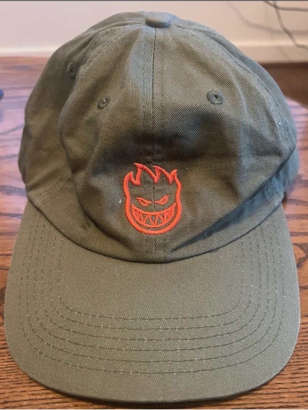 Spitfire Olive Green Hat with White Logo Detailing